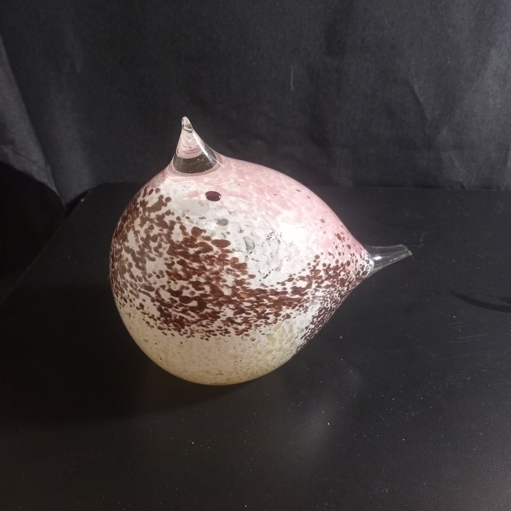 VINTAGE Ronneby Sweden Studio Art Konsstglas Bird